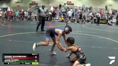 56 lbs Round 4 (6 Team) - Dominic Golembiewski, Donahue WA vs Amari Ocampo, Beast Mode WA