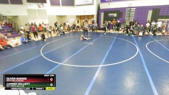 50 lbs Cons. Round 2 - Oliver Barker, Box Elder Stingers vs Camden Balliett, Roy Wrestling Club