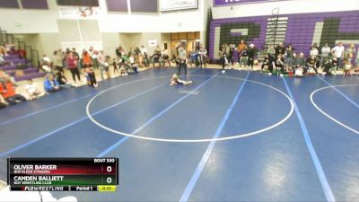 50 lbs Cons. Round 2 - Oliver Barker, Box Elder Stingers vs Camden Balliett, Roy Wrestling Club