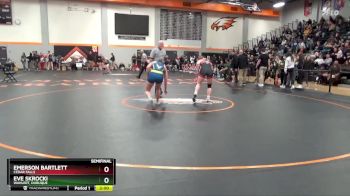 145 lbs Semifinal - Eve Skrocki, Wahlert, Dubuque vs Emerson Bartlett, Cedar Falls