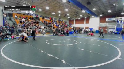 126 lbs Cons. Round 1 - Nathan Ramirez, San Dimas vs Diego Arias, La Mirada