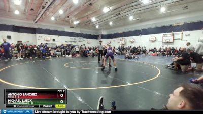 150 lbs Round 1 (4 Team) - Michael Lueck, Columbia (Burbank) vs Antonio Sanchez, Pasco 2