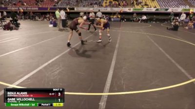 149 lbs Quarters & 1st Wb (16 Team) - Gabe Willochell, Wyoming vs Benji Alanis, Northern Colorado