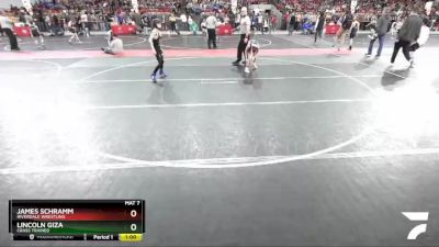 82 lbs Champ. Round 1 - Lincoln Giza, Crass Trained vs James Schramm, Riverdale Wrestling