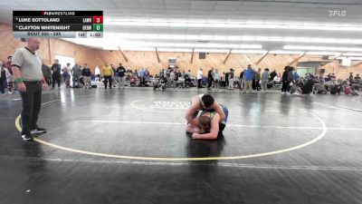 285 lbs Quarterfinal - Luke Sottolano, Lawrenceville vs Clayton Whitenight, Berwick