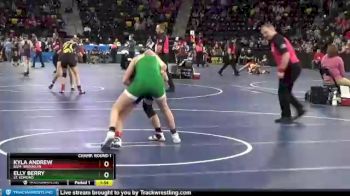 130 lbs Champ. Round 1 - Kyla Andrew, BGM- Brooklyn vs Elly Berry, St. Edmond