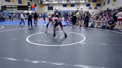 120-126 lbs 2nd Place Match - Logan Krenz, Hawk Wrestling Club vs Devin Garcia, Suples Wrestling Club