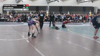 85 lbs Rr Rnd 1 - Desmond Tomaino, Triumph Maze ESC vs Aria Bushaw, Cunliffes Corner Tan - ESC