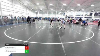 106 lbs Consi Of 8 #1 - Brendan Tummillo, KT Kidz vs Francisco Juvera, Doughboys WC