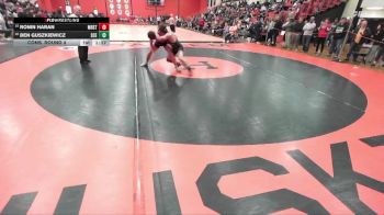 165 lbs Cons. Round 4 - Ben Guszkiewicz, St. Charles (EAST) vs Ronin Haran, Chicago (MARIST)