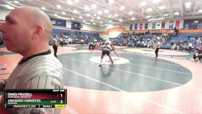 184 lbs Cons. Round 4 - Owen Frizzell, Heidelberg University vs Vincenzo Corvetto, Roanoke