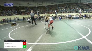 46 lbs Round Of 32 - Ashton Edie, Mustang Bronco Wrestling Club vs Dylan Lockwood, Wagoner Heat