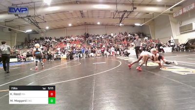 73 lbs Final - Kingston Reed, Pin-King All Stars vs Mason Maggard, Claremore Wrestling Club