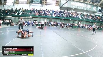 133 lbs Champ. Round 2 - Teddy Flores, Michigan vs Mason Feudale, Grand Valley State