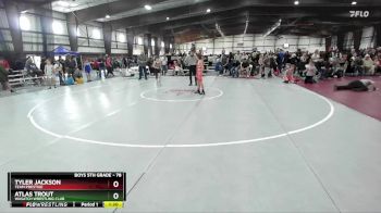 78 lbs Champ. Round 1 - Atlas Trout, Wasatch Wrestling Club vs Tyler Jackson, Team Prestige