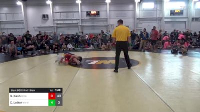 100 lbs Round 1 - Geovanni Kash, Rogue W.C. (OH) vs Corbin Leiker, WV Wild 2