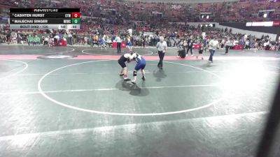 120 lbs Quarterfinal - Cashten Hurst, Whitehall Wrestling Club vs Malechai Singer, Nicolet Knights Wrestling Club