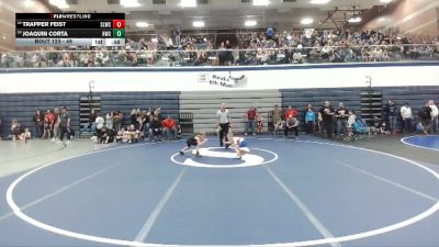 49 lbs Cons. Round 1 - Joaquin Corta, Homedale Wrestling Club vs Trapper Feist, Sandpoint Legacy Wrestling Club