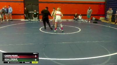 145 lbs Cons. Round 3 - Caiden Mears, Ground Zero Wrestling vs Noah Creque, Stars Wrestling Club