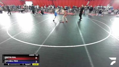 120 lbs Quarterfinal - Griffin Rial, CO vs Mitchell Pins, IA