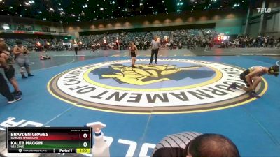 100-104 lbs Round 3 - Brayden Graves, Sunkids Wrestling vs Kaleb Maggini, USA GOLD