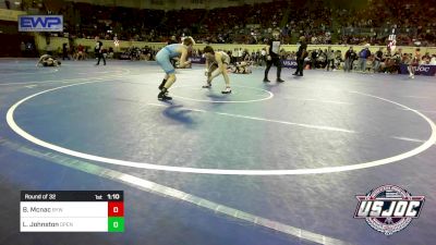 112 lbs Round Of 32 - Brody Mcnac, Bristow Youth Wrestling vs Lex Johnston, Open Mats