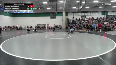 138 lbs Champ. Round 2 - Joseph Woodard, Rogue Warrior vs Presley Hartwig, Lions Wrestling Academy