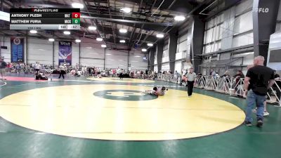 100 lbs Rr Rnd 2 - Anthony Plesh, Mat Warriors Blue vs Matthew Furia, Micky's Maniacs Grey