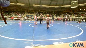 52 lbs Round Of 16 - Eric Barkhimer, Choctaw Ironman Youth Wrestling vs Jayce Clayton, Pryor Tigers