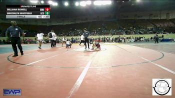 130 lbs Final - Billiana Rowell, Edmond Memorial vs Brooklyn Whitfield, Altus JH