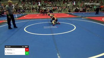 49 lbs Quarterfinal - Blake Manley, RAW vs Bodey Phillips, Bristow Wrestling Club