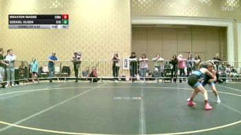 61 lbs Consi Of 8 #1 - Braxton Magee, Cowa vs Ezekiel Olsen, Fitness Fight Factory WC