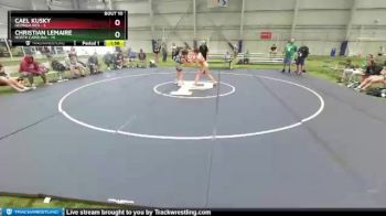 120 lbs Round 4 (6 Team) - Cael Kusky, Georgia Red vs Christian Lemaire, North Carolina