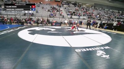U20 Women - 55 lbs Quarters - Clare Booe, FL vs Angelina Cassioppi, IL