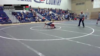 75-91 lbs Round 3 - Easton Napier, Cornerstone Mat Club vs Lucas Martinez, Unattached