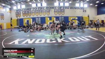 170 lbs Round 2 (8 Team) - Mason Perkins, Deland Bulldog Wrestling Club vs Konlin Weaver, Camden Gold