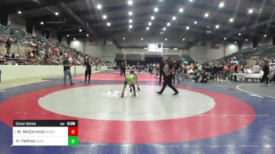 90 lbs Consolation - William McCormick, Morris Fitness Wrestling Club vs Hudson Pefinis, Pedraza Wrestling