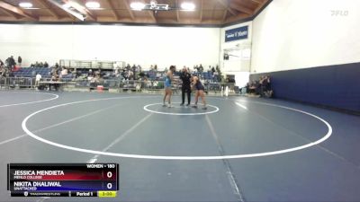 180 lbs Cons. Round 3 - Nikita Dhaliwal, Unattached vs Jessica Mendieta, Menlo College