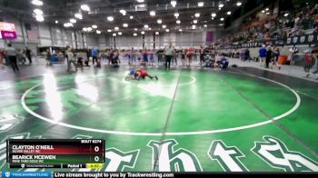 67 lbs Cons. Round 5 - Clayton O`Neill, Silver Valley WC vs Bearick McEwen, Mine Yard Dogs WC