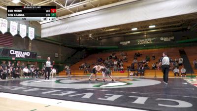 125 lbs Ben Aranda, Cleveland State vs Ben Monn, George Mason