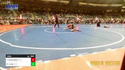 54 lbs Consi Of 8 #2 - Tatum Rubinstein, Purler Wrestling Academy (PWA-NWA) vs Reece Lizak, Texas Elite