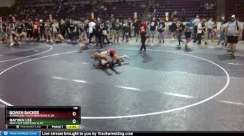 132 lbs Semifinal - Bowen Backer, Sutherland Youth Wrestling Club vs Rayden Lee, Bear Cave Wrestling Club