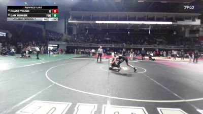 150 lbs Champ. Round 2 - Dan Monier, Ponderosa vs Chase Young, Del Oro