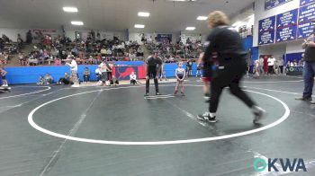 40 lbs Rr Rnd 4 - Hank Shattuck, Harrah Little League Wrestling vs Ollie Fixico, Red Ryder Wrestling Club