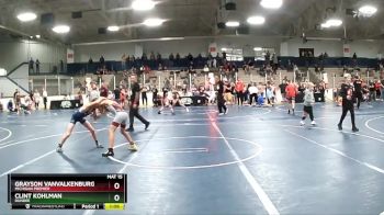 80 lbs Semifinal - Grayson VanValkenburg, Michigan Premier vs Clint Kohlman, Dundee