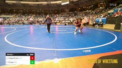 Rr Rnd 1 - JaKel Ziegenfuss, Springdale Youth Wrestling Club vs Tommy Tonga, Siouxland Wrestling Academy