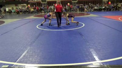 95 lbs 5th Place Match - Victoria Tenney, Billings Wrestling Club vs Emmalyn Miller, Baker Wrestling Club