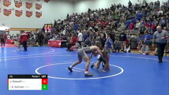 113 lbs Champ. Round 3 - Kyle Schroer, Troy Christian vs Jaxson Rosselli, Olentangy Liberty