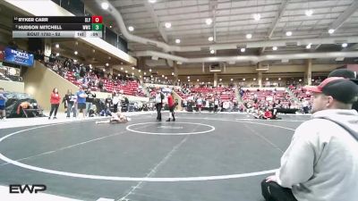 52 lbs 1st Place Match - Ryker Carr, SlyFox vs Hudson Mitchell, Wichita Wrestling Club