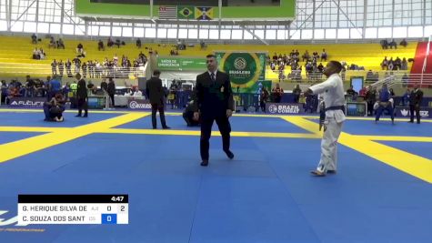 GUSTAVO HERIQUE SILVA DE AMORIM vs CAIO SOUZA DOS SANTOS 2023 Brasileiro Jiu-Jitsu IBJJF